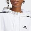 AdidaS Women S 3S Woven Windbreaker  White Black 