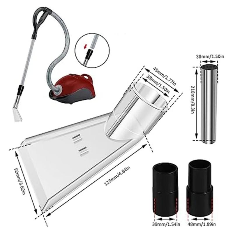 Wet Dry Vacuum Accessory Set Compact Design Suitable for Carpet Cleaning Upholstery Maintenance and Vehicle Detailing