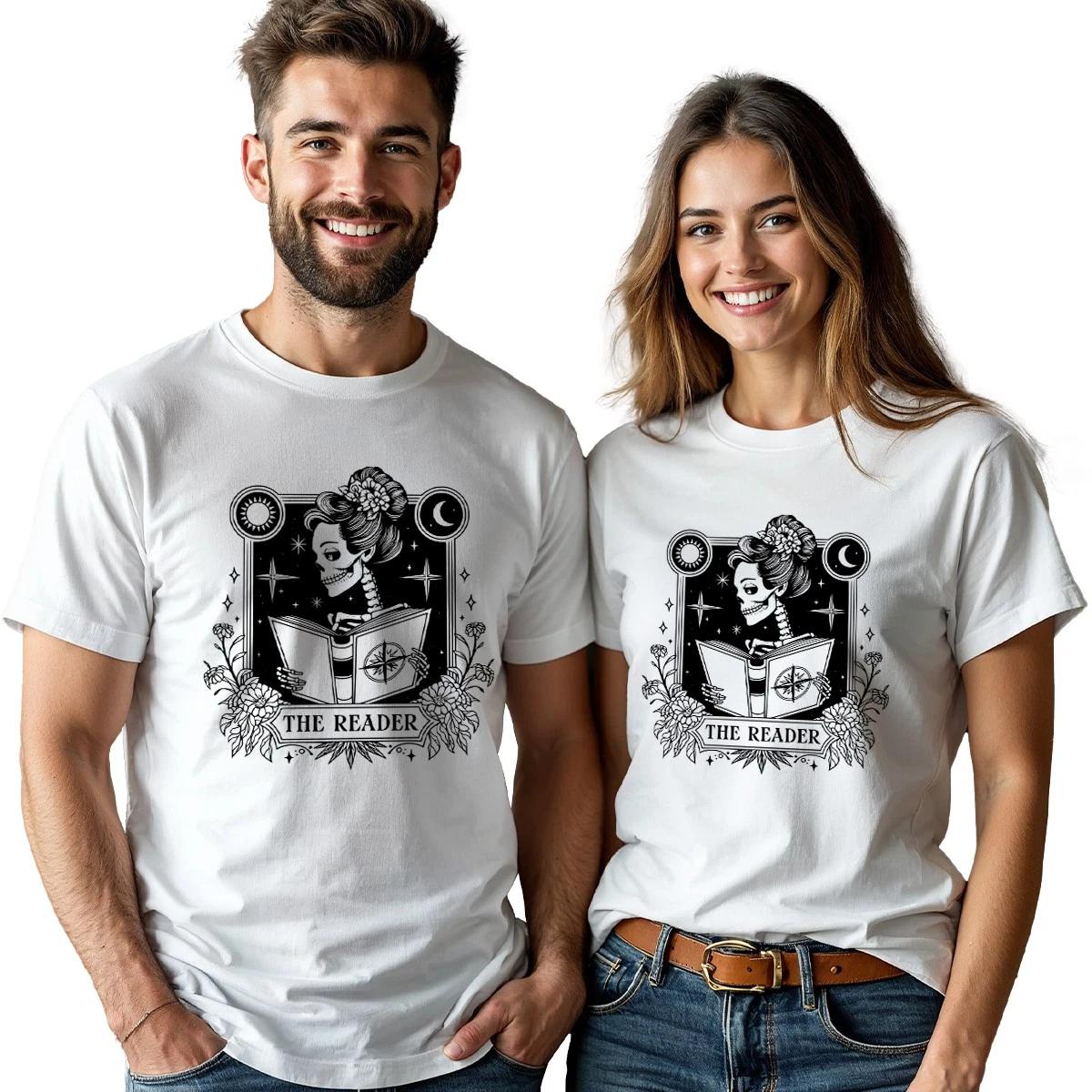 

The Reader Couple Tshirts Minimalist Book Lover S Edition Matching Set 4XL
