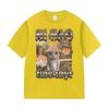 Ni Hao Fine Shyt Funny Cat Graphic T Shirt Men Women Vintage Harajuku Fashion T-shirt Summer 100% Cotton Oversized Tshirts Tops