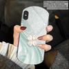 Pink Four-leaf Clovers For iPhone 17 16 15 14 Pro 13 Plus 12 Mini 11 Pro Max XR X S 7 8 6 Elliptical Tempered Glass Phone Case