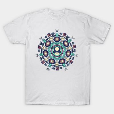 T Shirt Women One Up Mandala Harajuku Print Kawaii Tshirt Summer Short Sleeve Female T-Shirt Top Tee