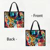 Colorful Leopard Print Tote Bag Fashion Portable Casual Handbag For Daily Use