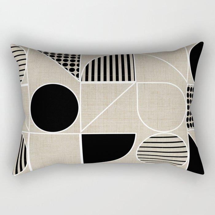 Sofa Kissenbezug Dekoration Heim Wurf Kissen Nordisch Schwarz Abstrakt Kreativ Geometrisches Muster