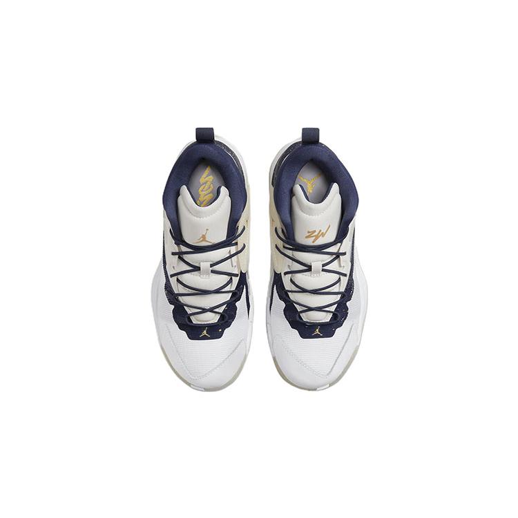 New Jordan Zion 1 Zion 1 Low-Top Performance Basketball Shoes White Blue Children Aged 3-7 Years Old DC2024-241