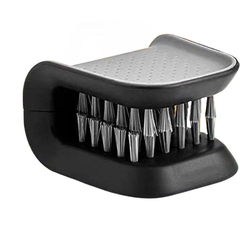 

Специальный инструмент для чистки ремня безопасности салона автомобиля, двухсторонний U-образный складной лоток, губка, алмазная щетка, защита ремня безопасности чёрный