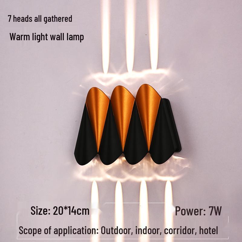 Airplane Series Outdoor Minimalist Wall Light for Villa, Courtyard, Balcony, Corridor, Aisle, or Stairway