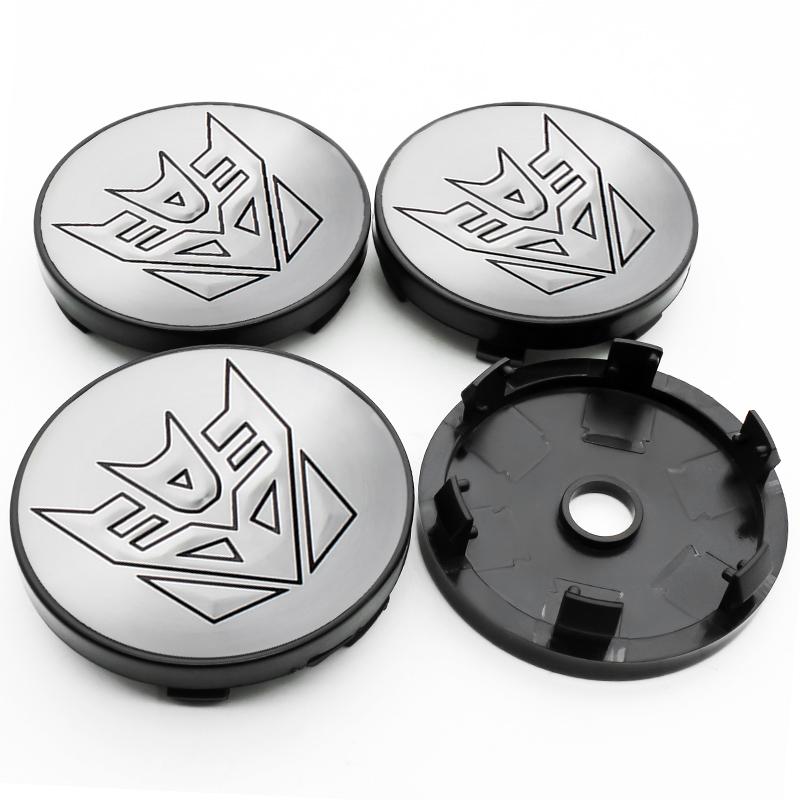 4pcs/set 56+60mm Autobot Emblem Car Wheel Center Cap Hub Covers Badge For HONDA TOYOTA BMW KIA Chevrolet FORD LEXUS