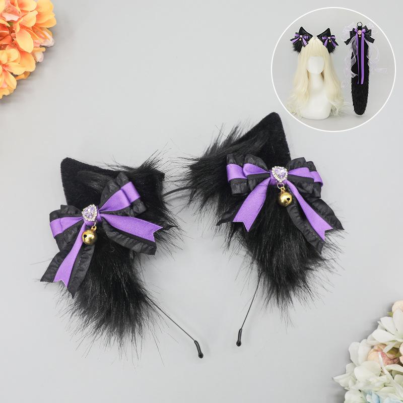 Tamamo - No - Mae Cat Girl Cosplay Set - Ear Headband & Tail (Anime Convention Prop)