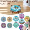 DIY Mehrfarbiges Diamond Painting Untersetzer-Set Multifunktionale Langlebige Tassenunterlage für Trinkgeschirr