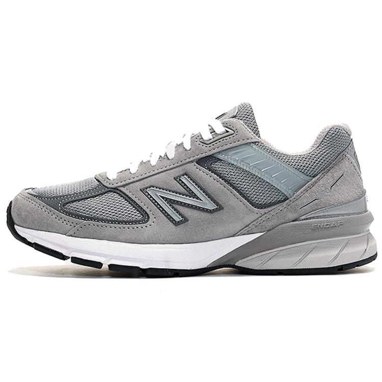 New Balance NB 990 V5 Vintage Leather Low top Running Shoes Women's Gray D Width W990GL5 cm