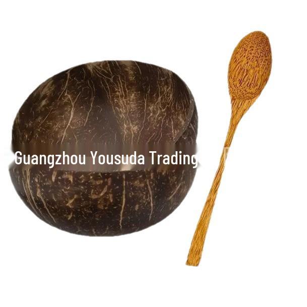 Eco-Friendly Coconut Shell Bowl for Desserts and Snacks