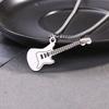 European and American Trendy Men's Street Mini Rock and Roll Guitar Pendant Fashion Necklace Jewelry for Women
