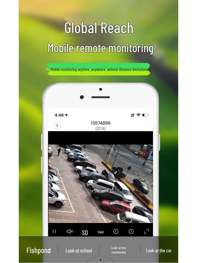 Private Model V380 Solar-Powered 4G WiFi Camera with Night Vision and HD Remote Monitoring