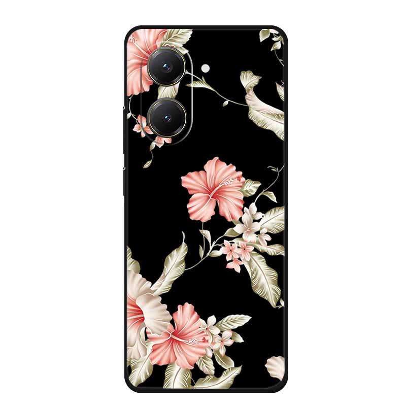 Black Silicone Case For Xiaomi Poco X7 Pro M7 4G Plus Case Cartoon Soft TPU Back Cover For Poco C71 Redmi A5 4G Phone Case C 71