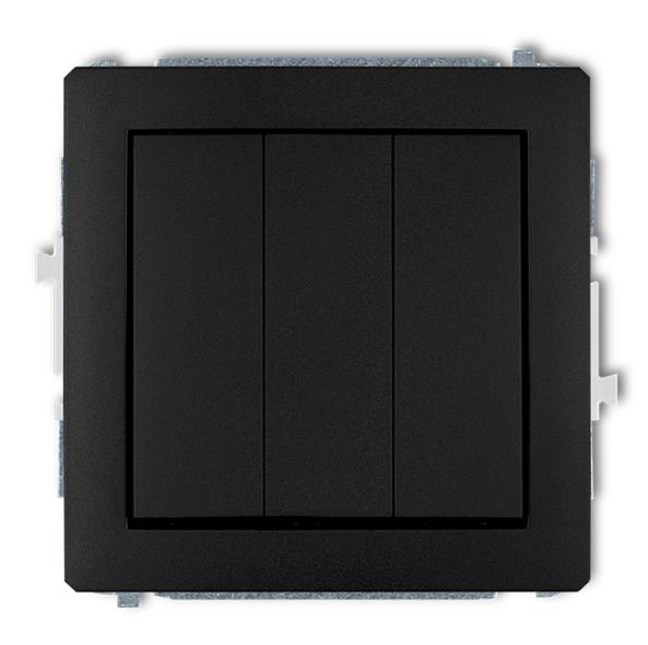 Deco Triple Connector Matte Black 12Dwp-7
