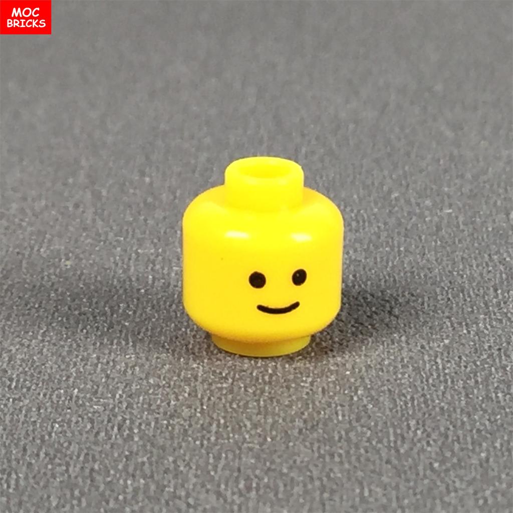10pcs/lot MOC Bricks Male and Female Figure Head Face Expression DIY Compatible Mini Dolls Building Blocks Toys for Kids Gifts