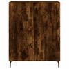 Sideboard Smoked Oak 69.5 X 34 X 90 Cm Wood Based Panel