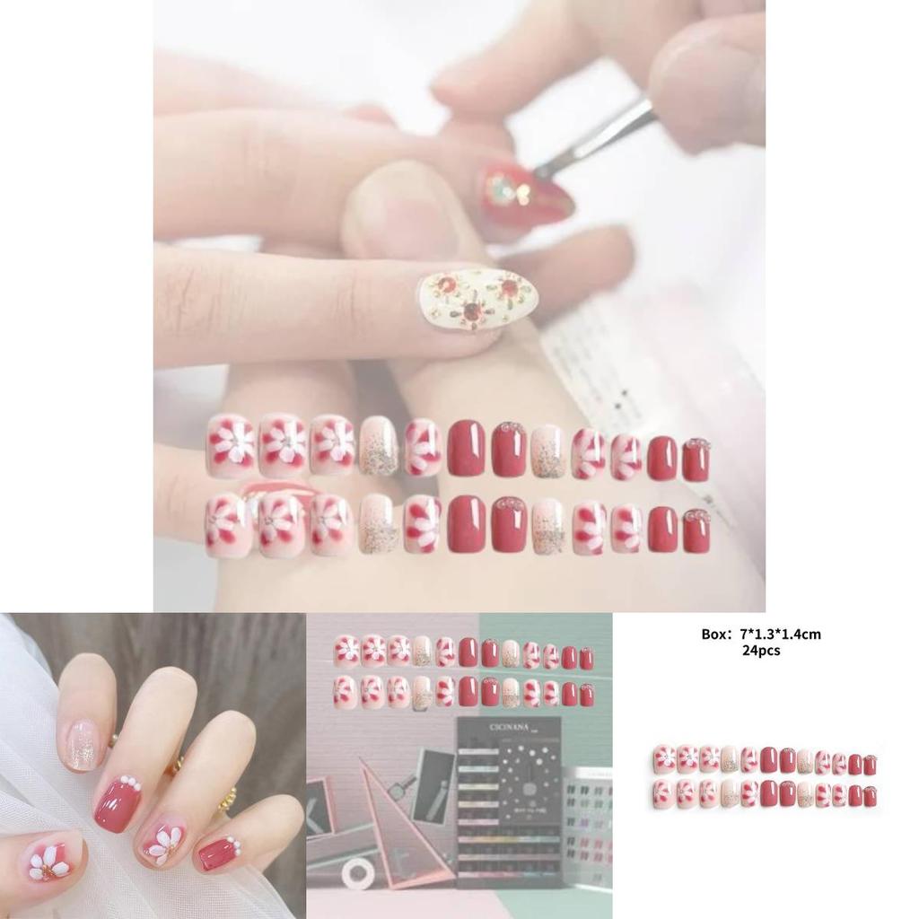 Jelly Double-sided Adhesive Nail Wraps 20-pack For Trendy Nail Designs Y34