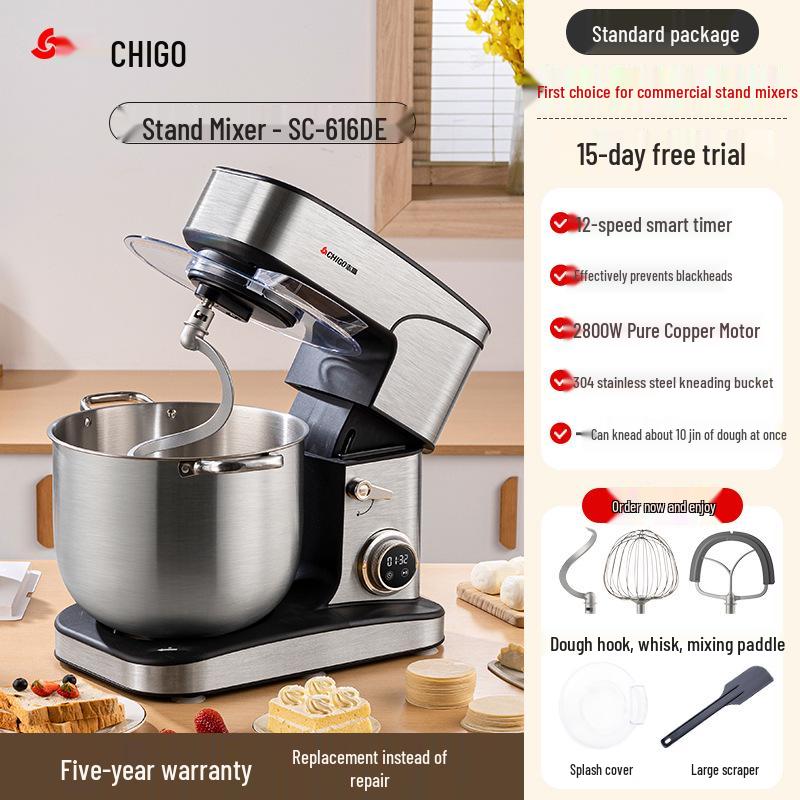 Oakes 16L Multifunctional Stand Mixer: Commercial Dough & Cream Whipping Blender for Custom Cake Toppings.