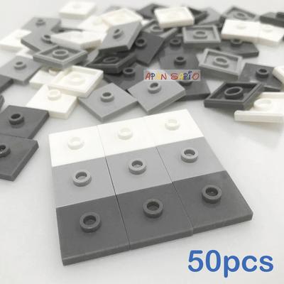 50 pièces Briques de Construction DIY Siège Convexe Briques 2x2 Points Jouets Éducatifs en Plastique pour Enfants Marques Compatibles Cadeaux pour Enfants 87580