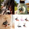 Adorable French Bulldog Leather Keychain Lovely Accessory Gift for Animal Lovers Present Fashion Accessory