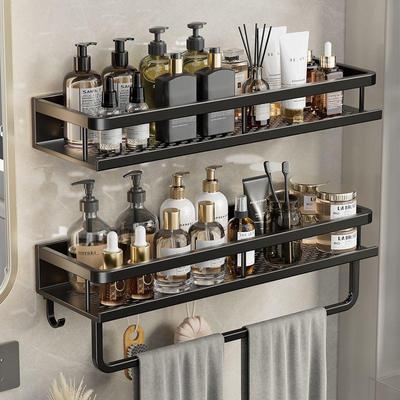 Multifunctioneel Aluminium Wandmontage Plaat Roestvrij Opslagrek voor Badkamer Keuken Voorraadkast