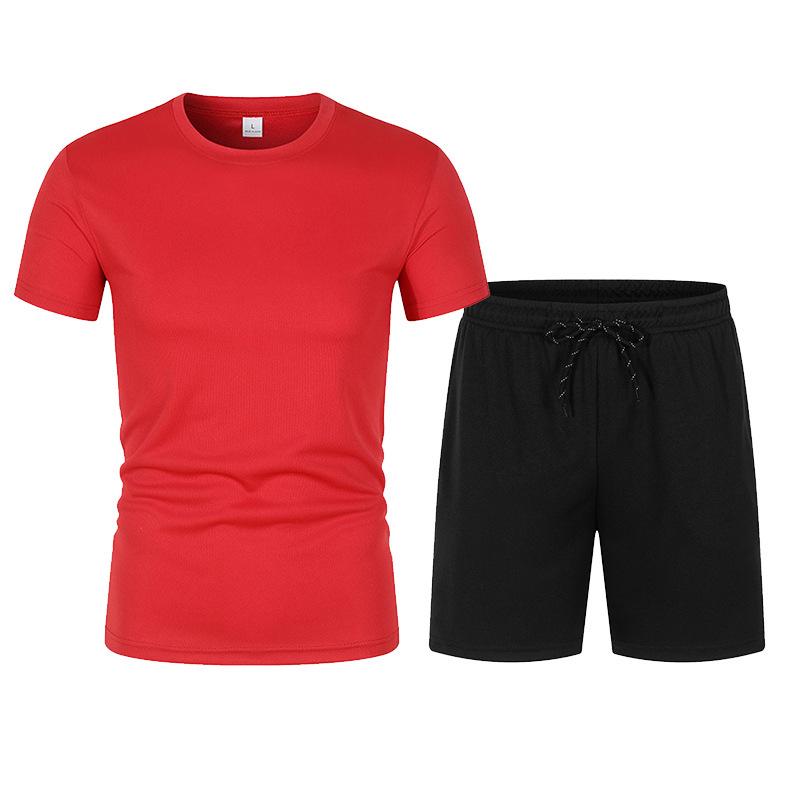 Men's Summer Quick-Dry Mesh T-Shirt & Shorts Set