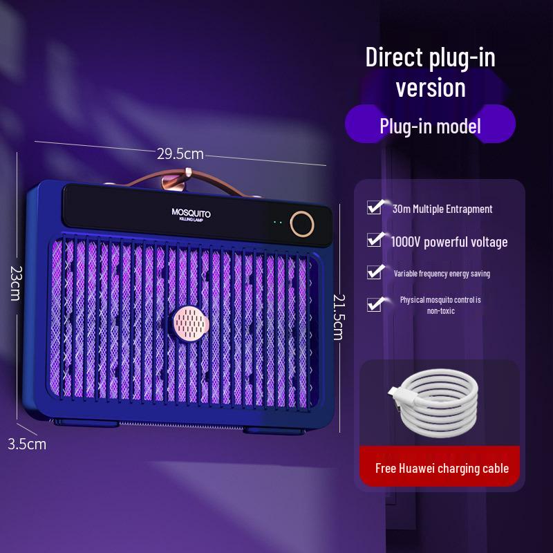 2025 Electric Shock Mosquito Killer Lamp - Portable Outdoor, Wall-Mounted, or Handheld Option