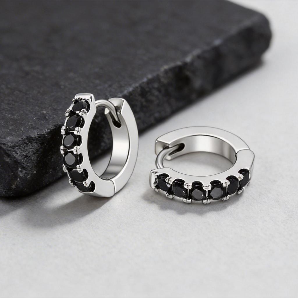 CZ Huggie Hoop Earrings for Women, Tiny Cartilage Hoops Sparkling Cubic Zirconic Simple Stacking Earrings for Multiple Piercings