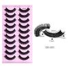 10 Paia Ciglia Finte Russian Strip Lashes Extension Finte Cils Naturel Extension Ciglia D Curl Strip Lashes Trucco Bellezza Ciglia magnetiche