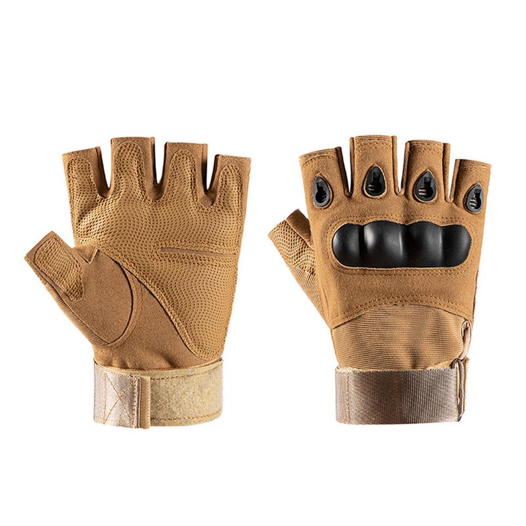 Cycling Gloves Half Finger Anti Slip Silicone Breathable Hook and Loop Mountain Biking Gloves for Outdoor Protection