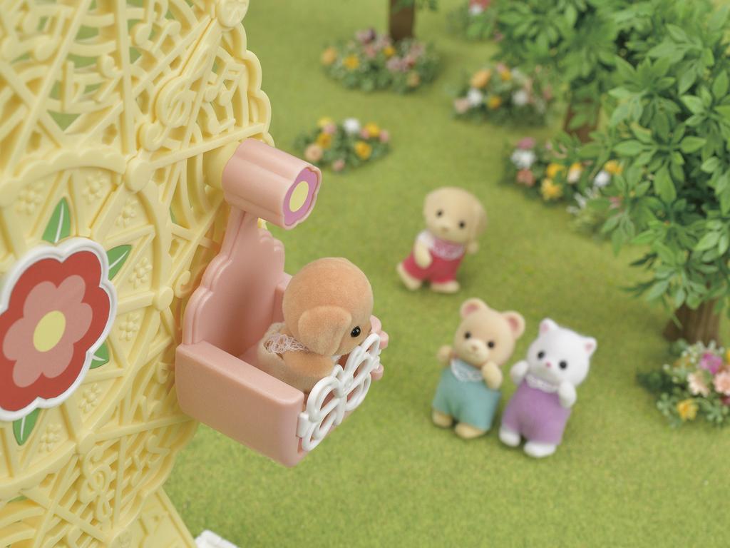 Sylvanian Families Kindergarten Play Equipment Flying Car ST Mark Certification For Ages 3 and Up Toy Dollhouse Sylvanian Families EPOCH [Cute Set]