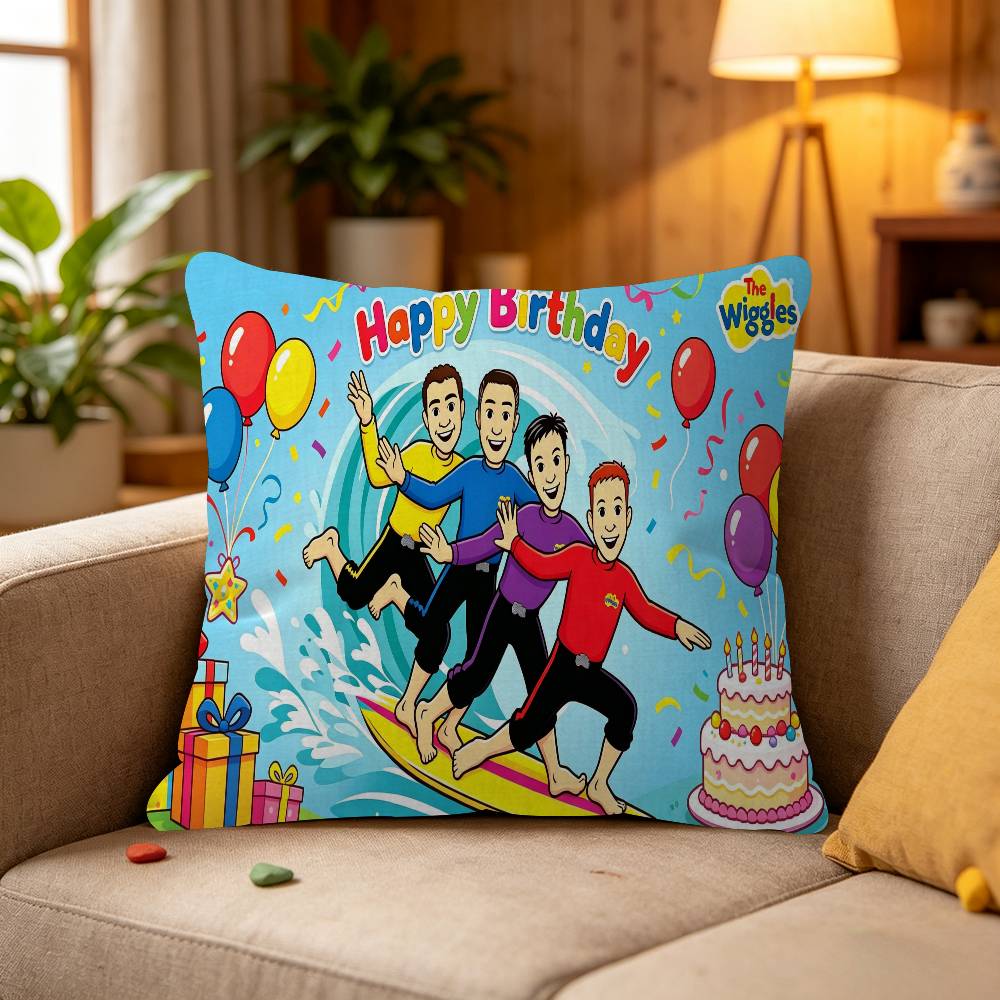 Customized The Wiggles Theme pillow cover sofa cushion cover home room decoration children gift