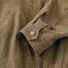 Unisex Vintage Streetwear Cotton Jacket Casual Oversized Zip-Up Outerwear