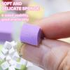 100Pcs Nail Sponges for Gradient Soft Nail Art Sponges with Grabbing Pen Gradient Nail Brush for Nails Art Designs
