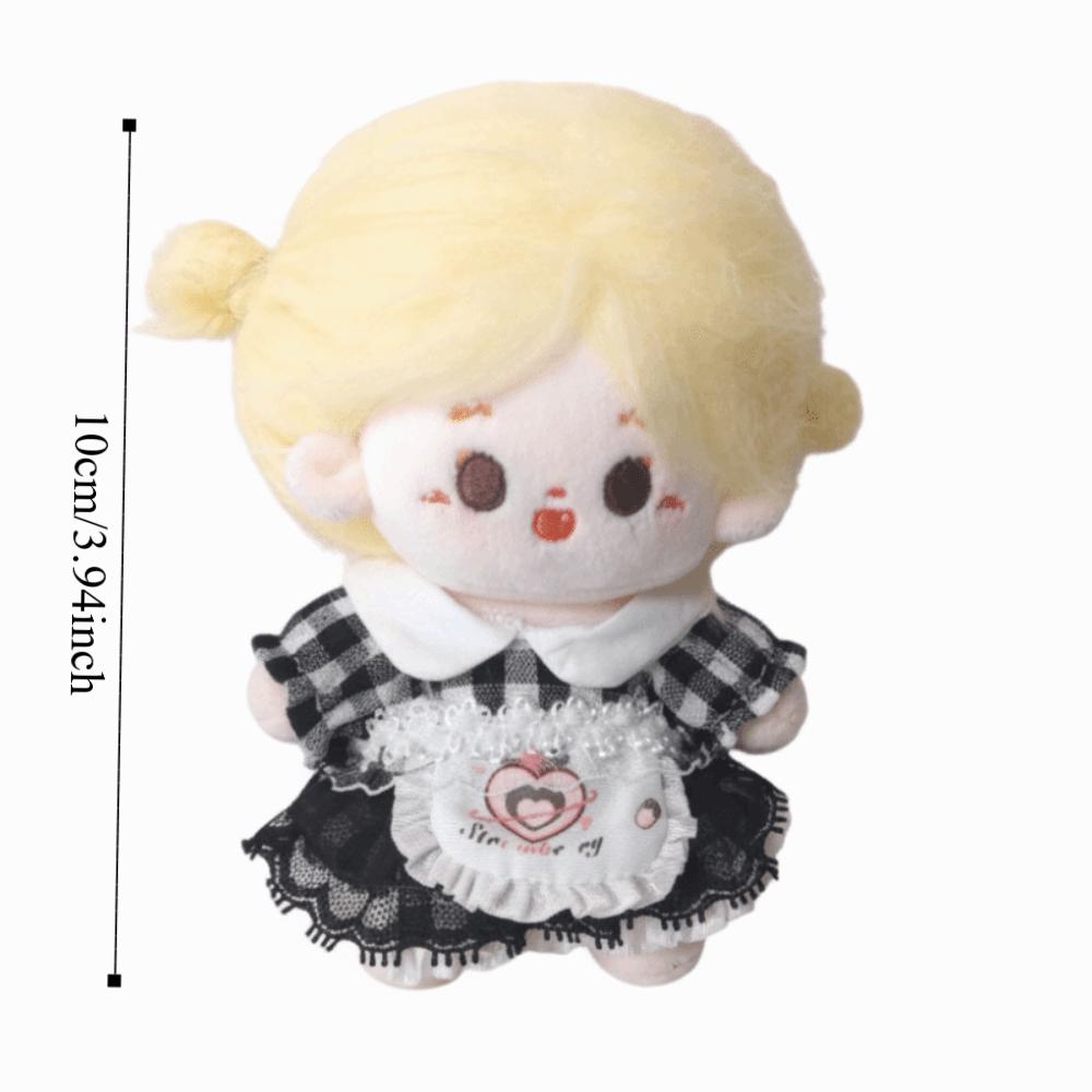 with Apron Doll Clothes Outfit Cute Doll Dress Up Set 10cm Cotton Doll Clothes Children's Gift