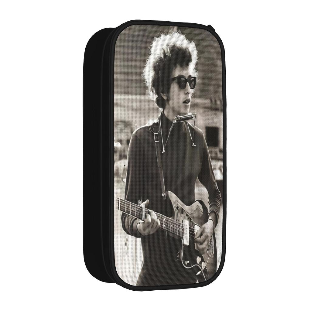 Large-capacity Pen Box Bob Dylan Singer Merch Double Layer Pencil Bag Girl Makeup Bags Perfect Gifts