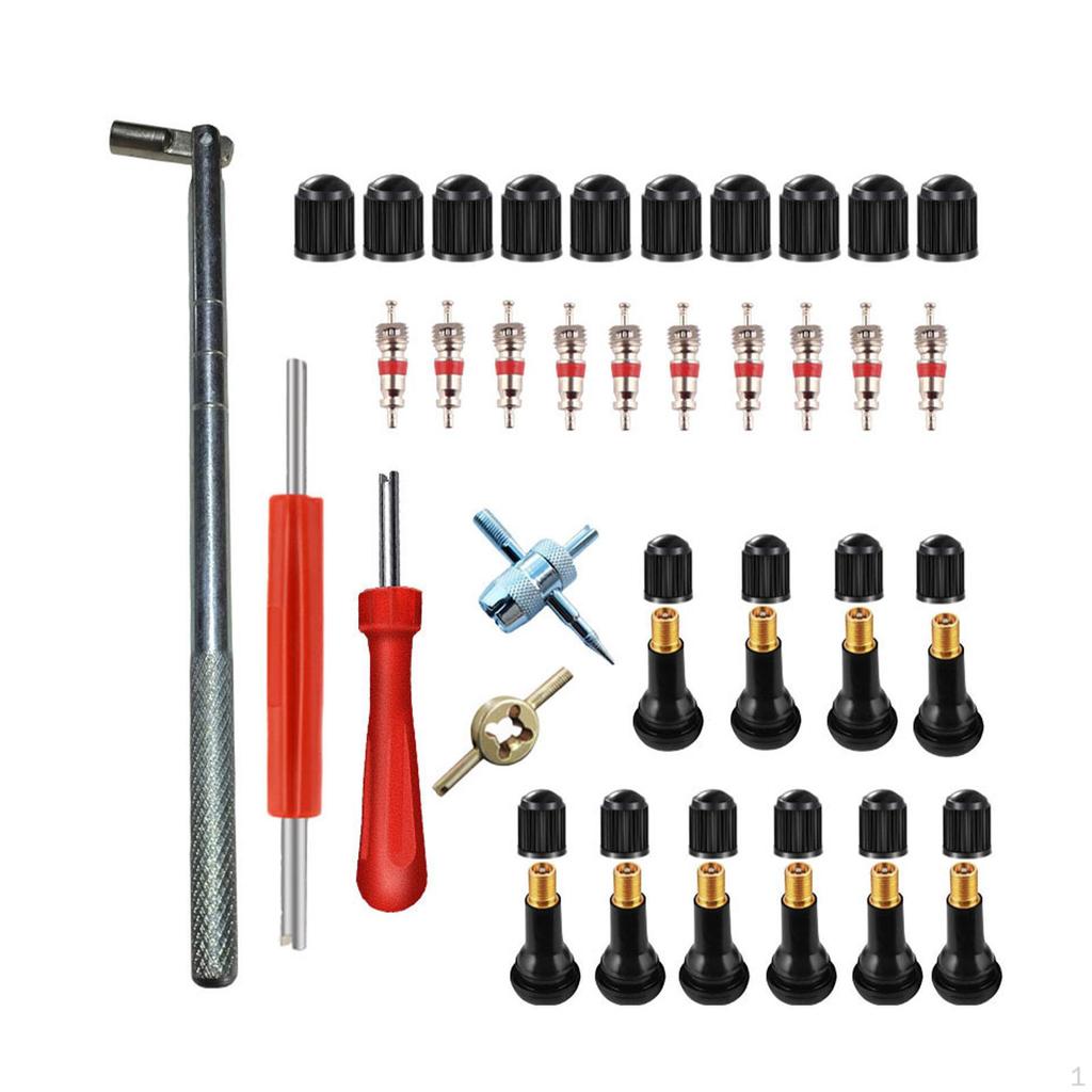 Car Tyre Valve Removal Tool Set Portable Lightweight Repairing Core Kit Professional