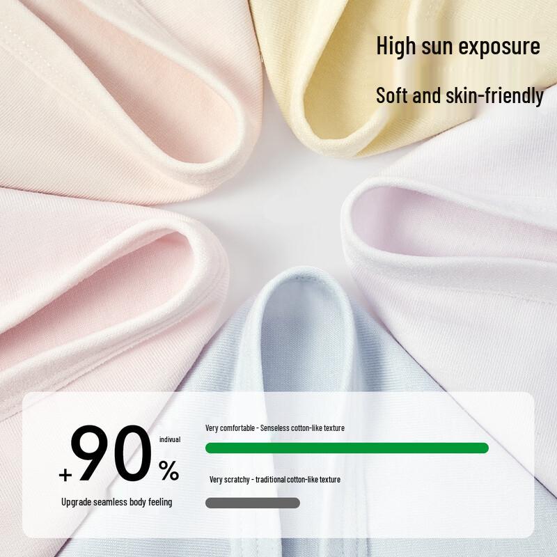 Urban Beauty 10A Antibacterial Women's 100% Cotton Seamless Mid-Waist Briefs