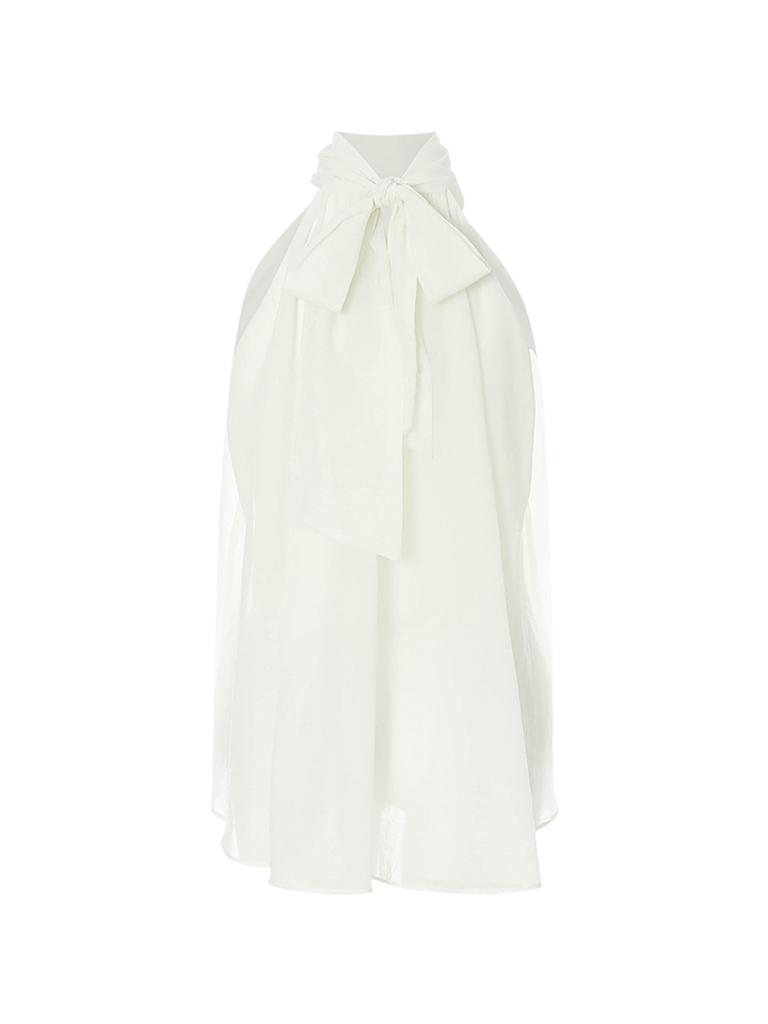 Sinseuden Rosette Halterneck Blouse