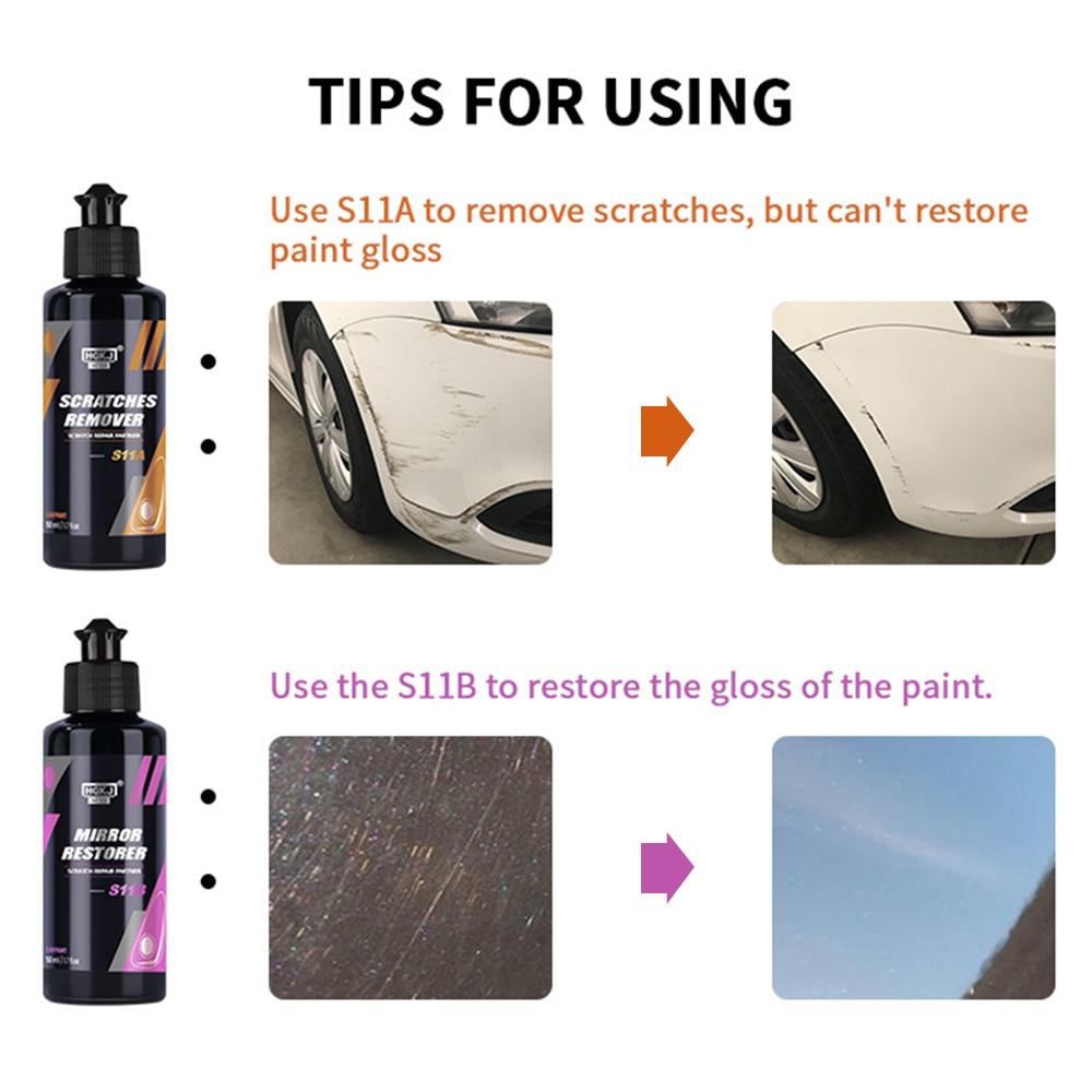 S11 Car Scratch Removal Kit Anti-scratch Repair Agent Paint Care Polishing Liquid Wax Automotive Detailing Cars Accessories