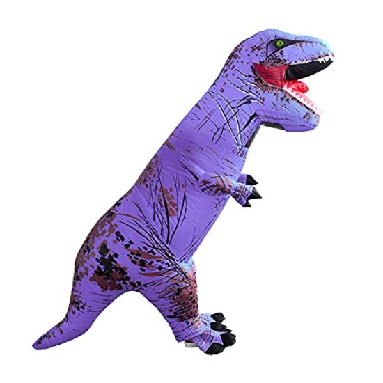 Leafdeer Adult Tyrannosaurus Inflatable Cosplay Costume Suit, T-REX (Purple)