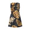 Women's Casual Fashion V-neck Sleeveless Floral Print Side Pocket Dress