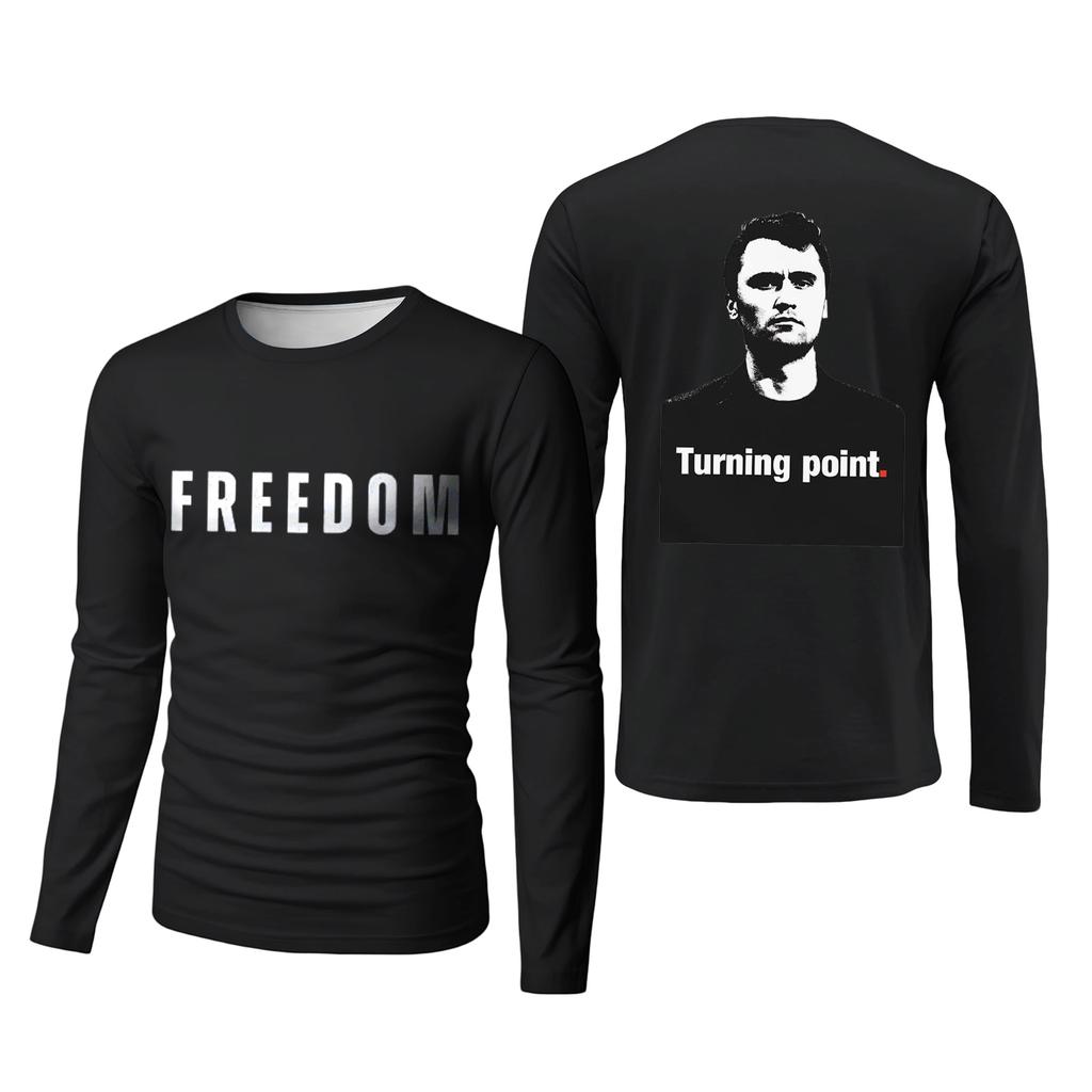 Men's Basic Round Neck Long Sleeve Bottoming Shirt Top