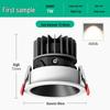Hidden Anti-Glare LED Spotlight: Embedded Living Room Ceiling Downlight with Wall Washer