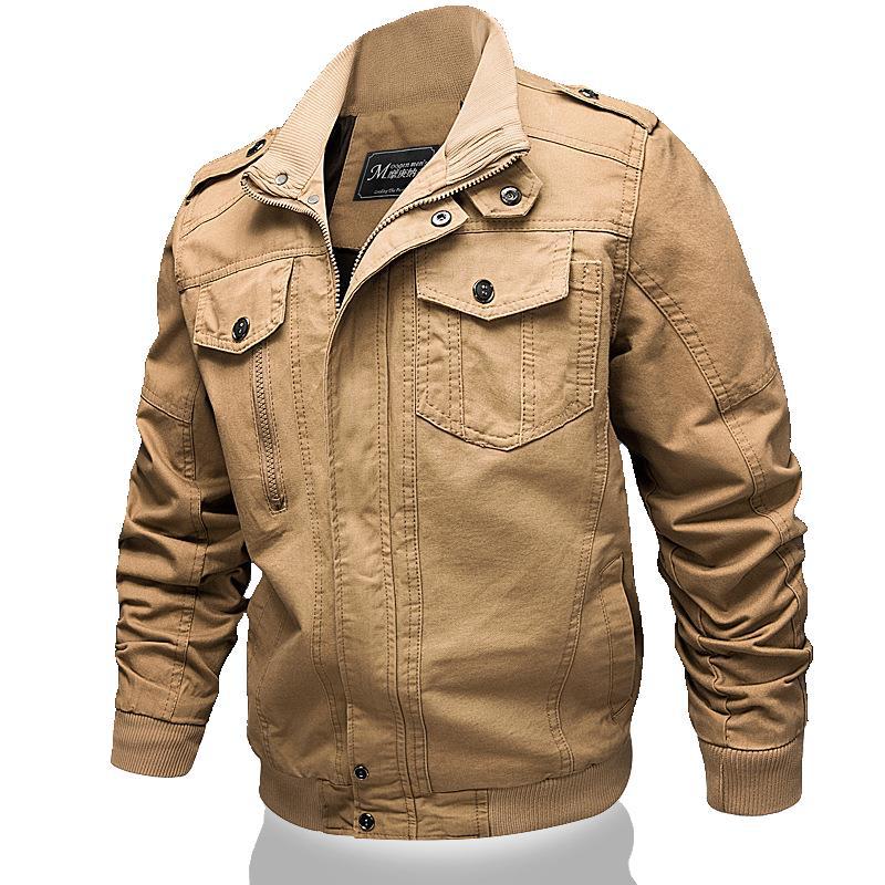 

New Autumn and Winter Men s Jacket Casual Jacket Pure Cotton Tooling Large Size Men s Clothing 6XL