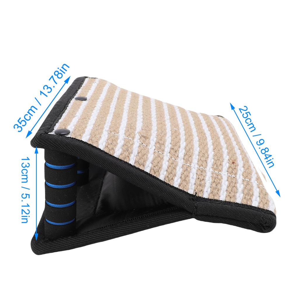 Dog Bite Wedge Jute Multifunctional Comfortable Handle Dog Training Safe Biting Pillow Tug Toy for Small Medium Large Dogs