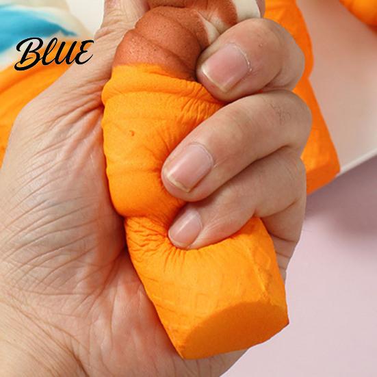 Classroom Stress Reliever Realistic Ice Cream Cone Squeeze Toy Slow-Rising PU Fidget for Relief Eco-friendly Soft Decompression Gadget Kids