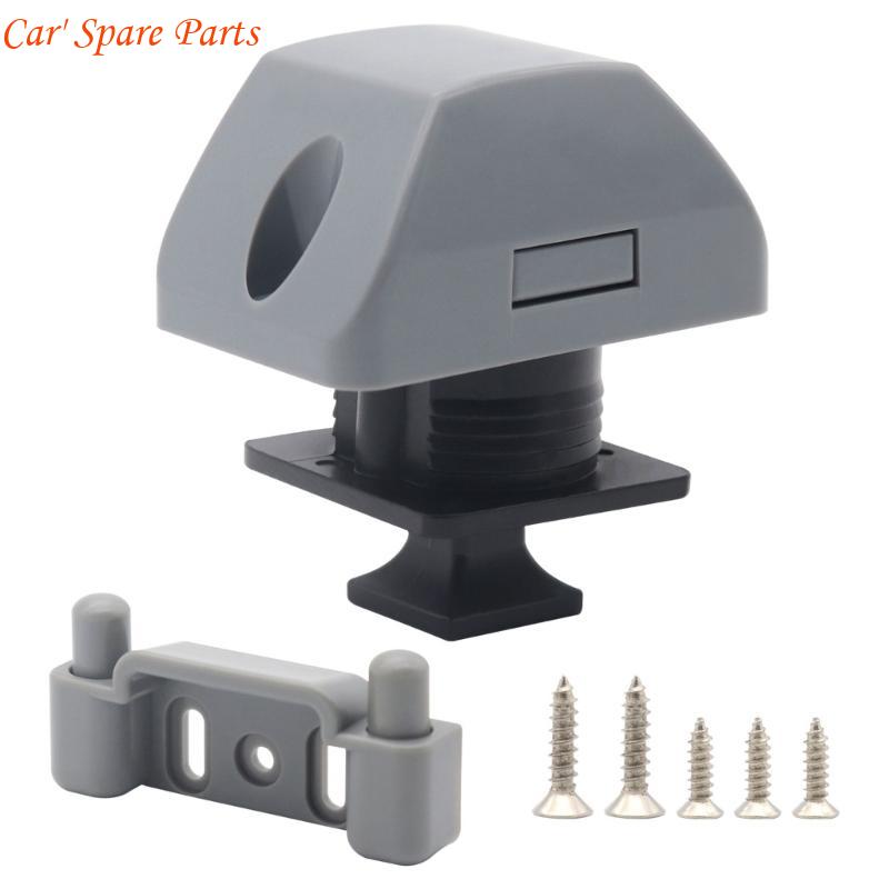 Y4UA Square Push Button Lock Latchs Suitable for Yacht Marine Caravans Campers Yacht Cabinets Home Drawers Furniture Hardware